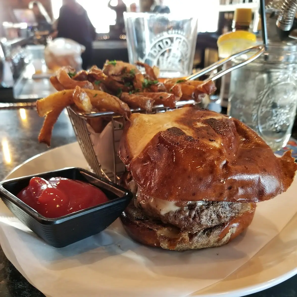 Mushroom Swiss Burger