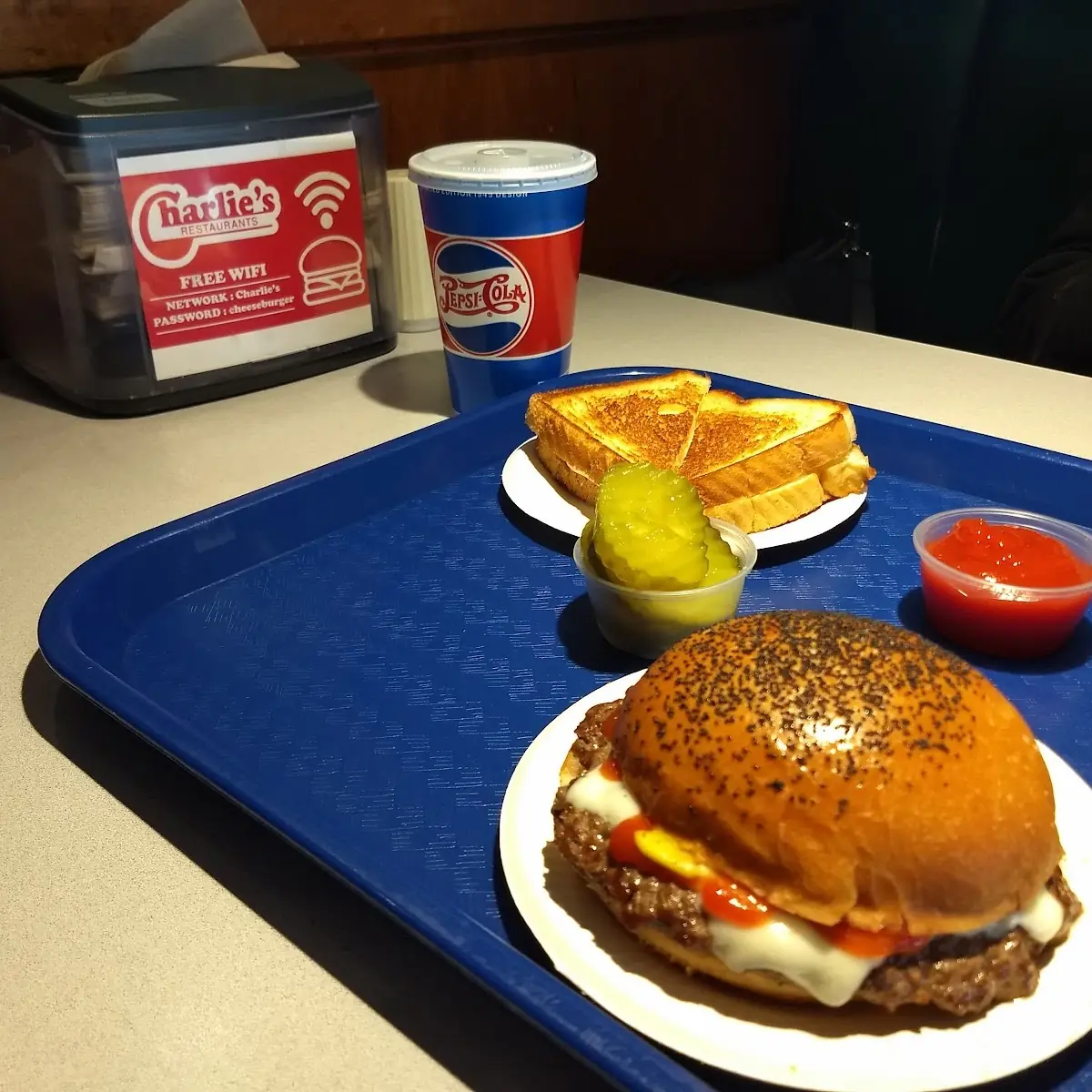 Cheeseburger and Grilled Cheese