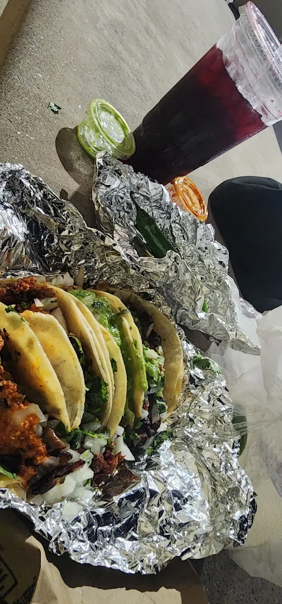Tacos De Buche and Chorizo
