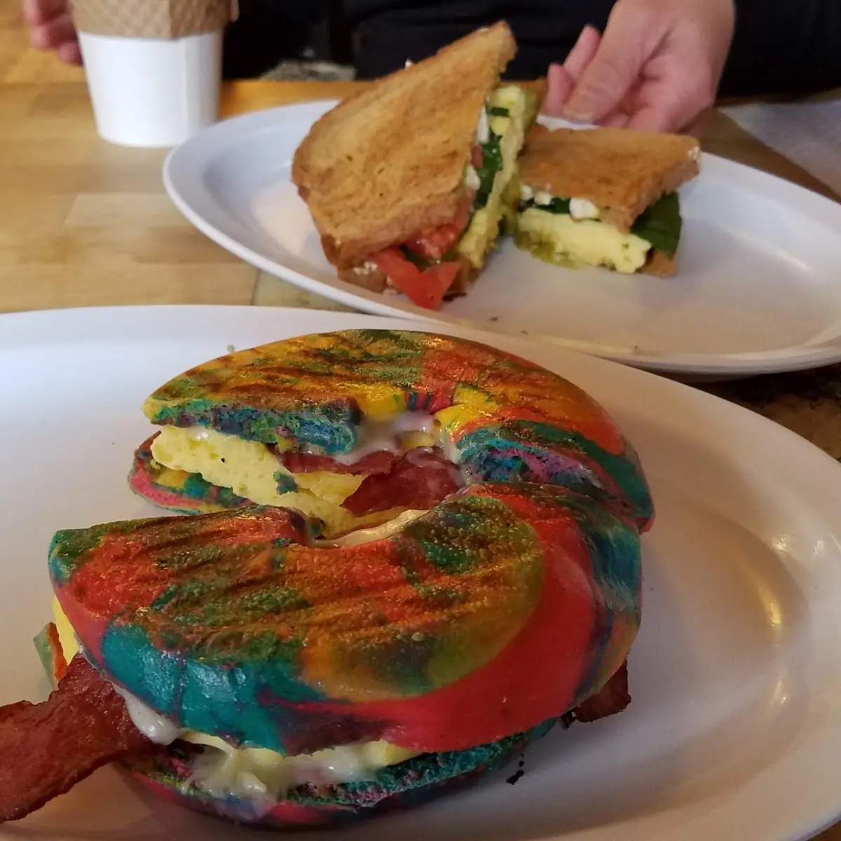 Bagel & Hummus Veg