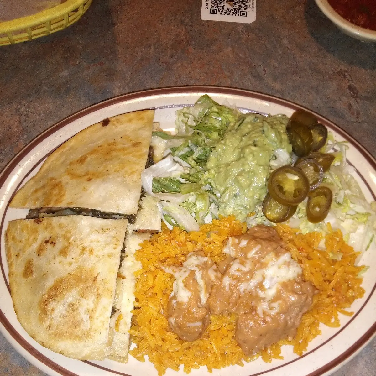Refried Beans and Guacamole Salad