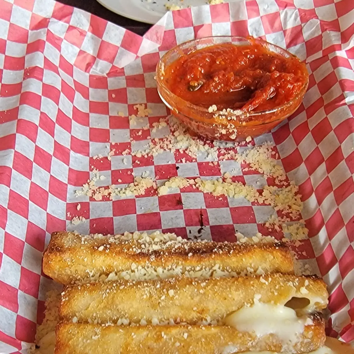 Lightly Breaded Crispy Mozzarella Sticks