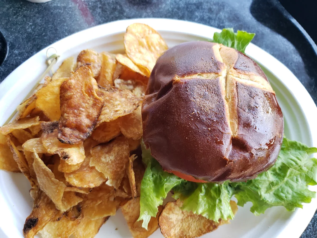 Pretzel Steak Sandwich