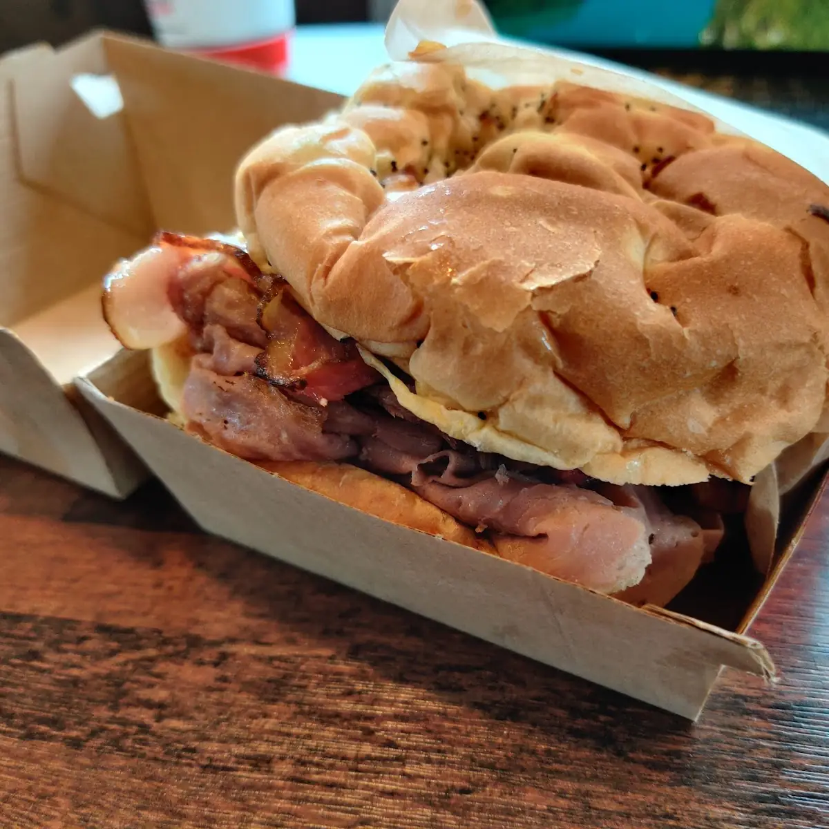 Quarter Pound Chopped Brisket Sandwich