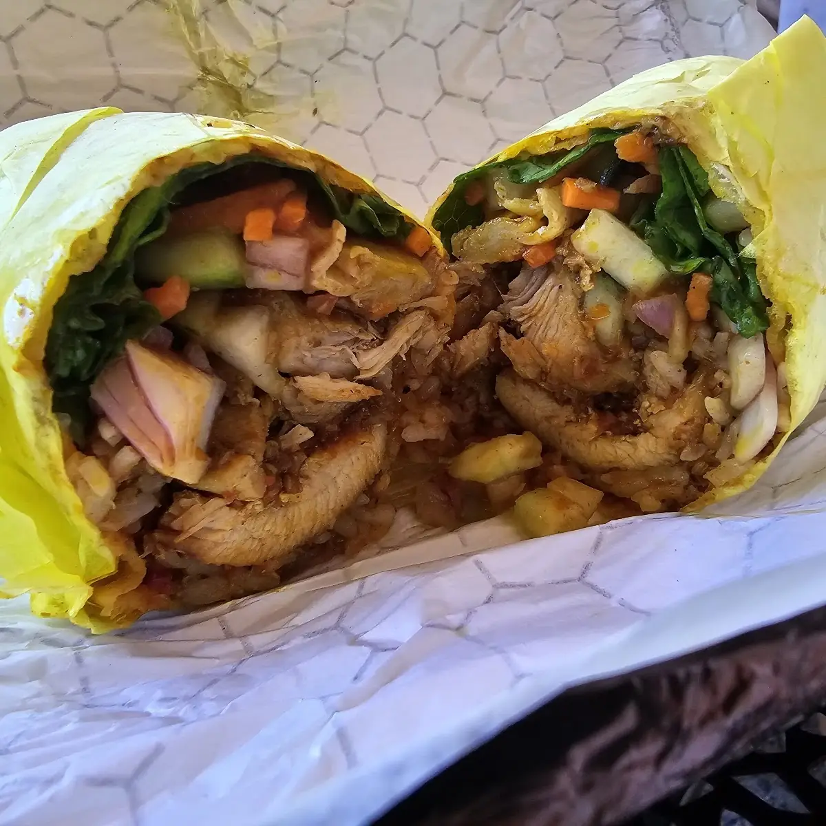 Chicken Curry Roti Wrap