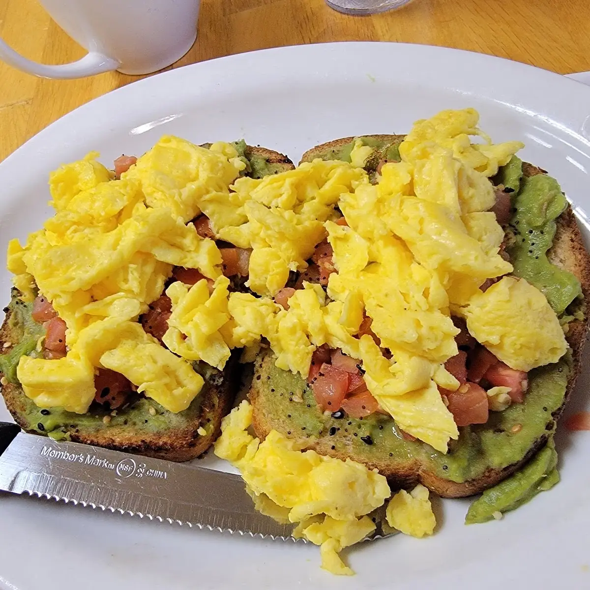 Avocado Toast with Two Eggs Any Style