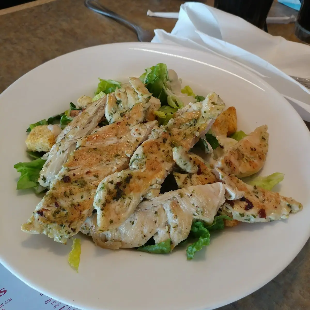 Ceasar Salad with Grilled Chicken