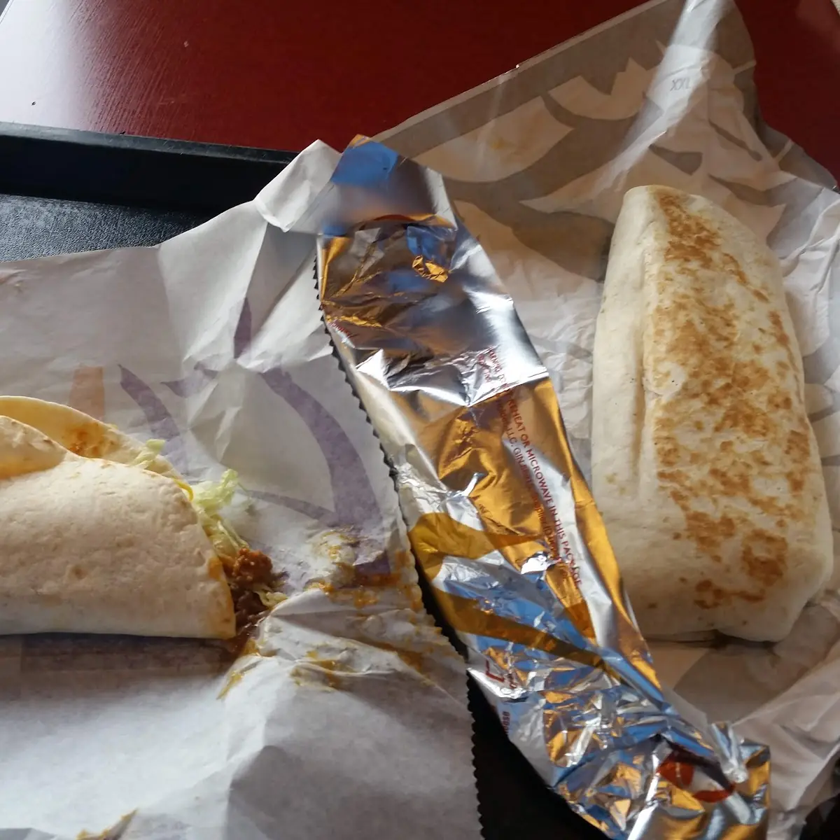Quesaritto and Soft Shell Taco