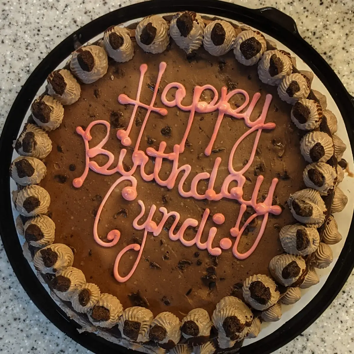 Chocolate Peanut Butter Cups Ice Cream Cake