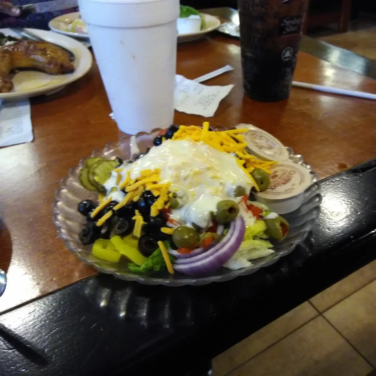 Fresh Made Salad from the Salad Bar