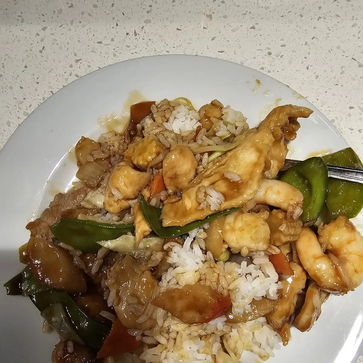 Happy Family with White Rice
