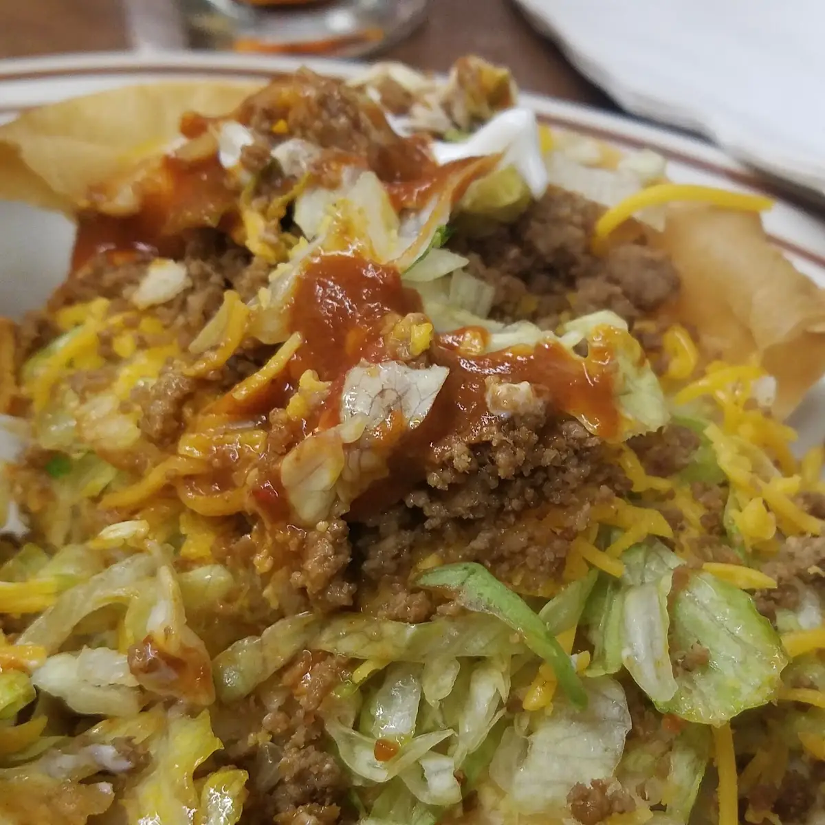 Half Eaten Taco Salad