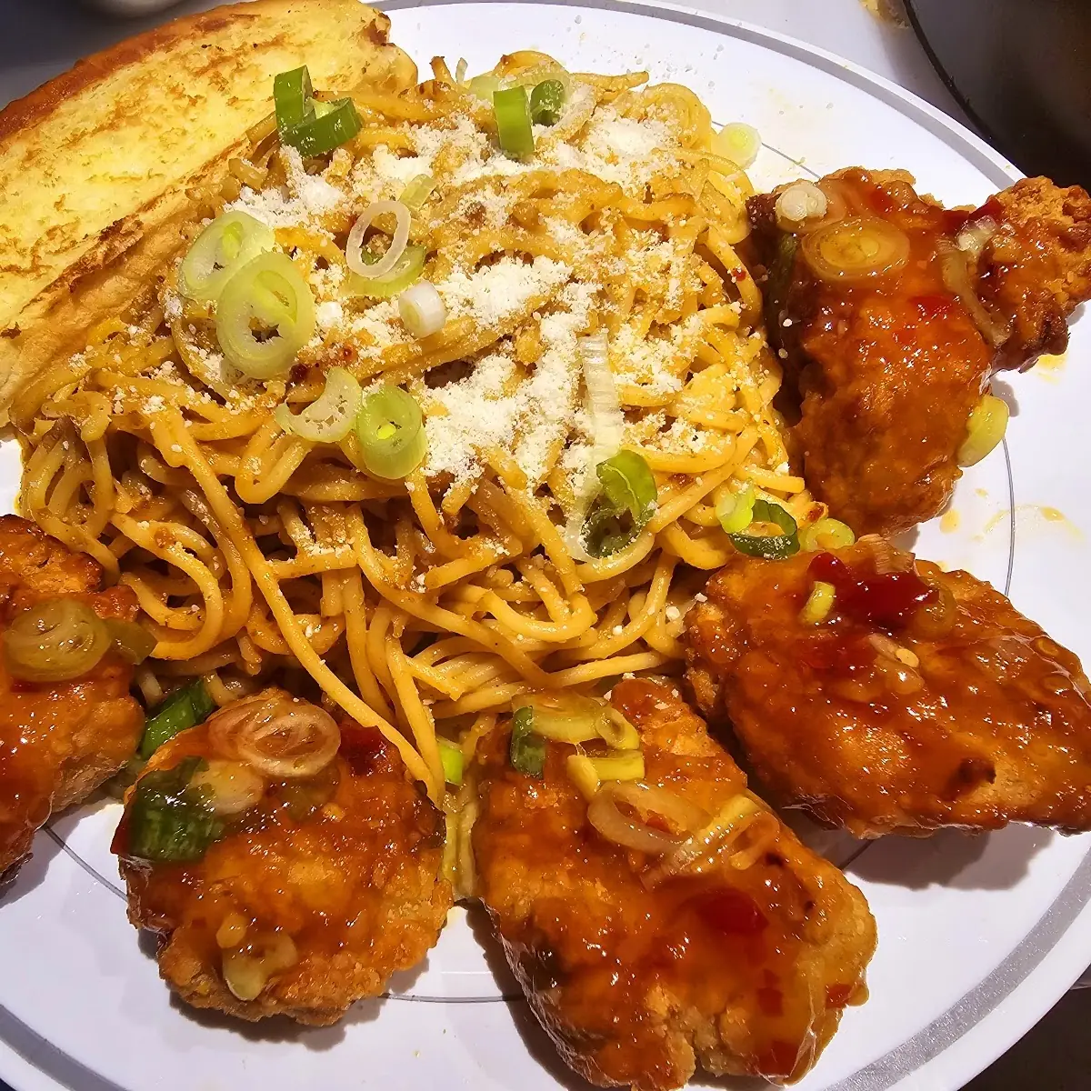 Thai Pasta with Chicken Nuggets