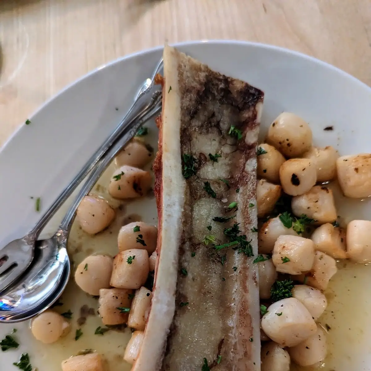 Scallops and Bone Marrow