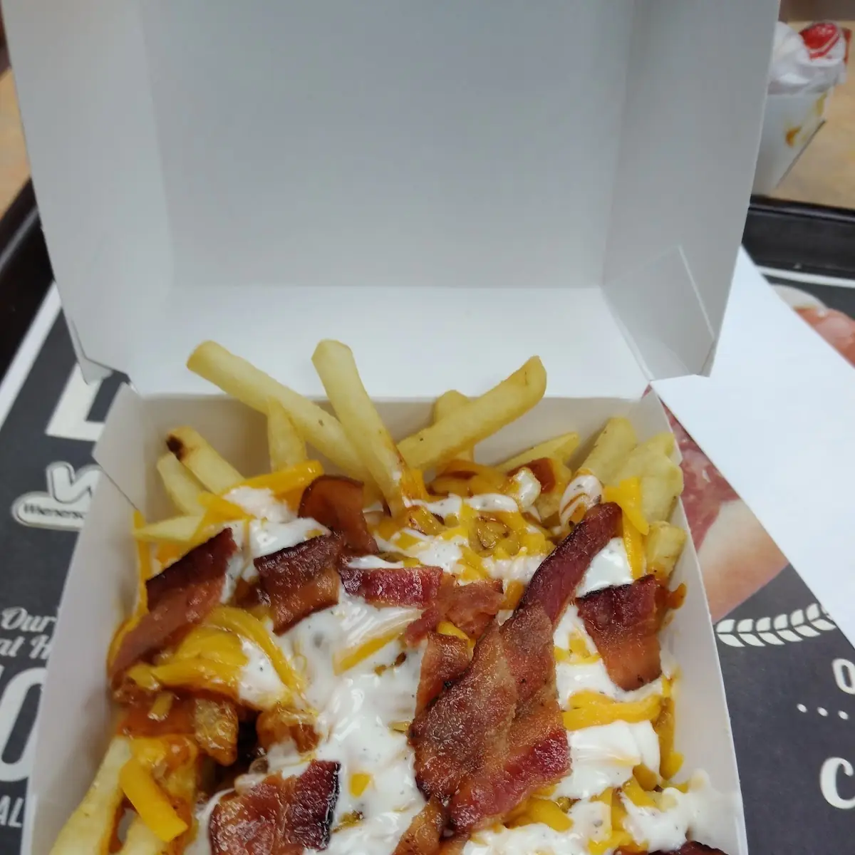 Bacon Ranch Fries with Cheese