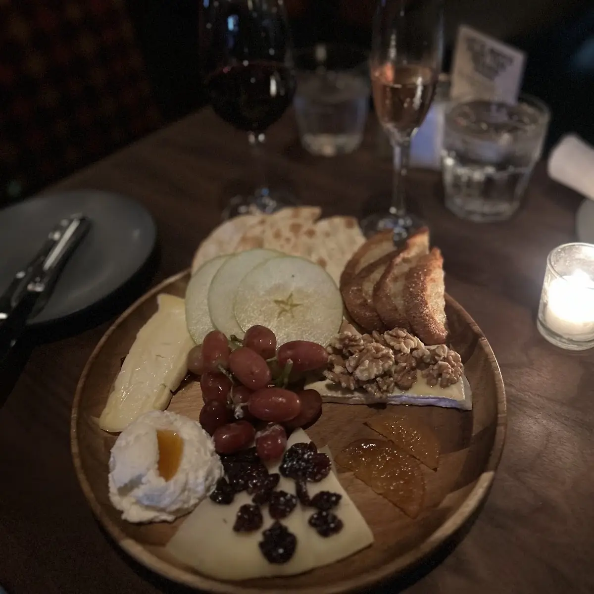 Cheese and Fruit Charcuterie Board