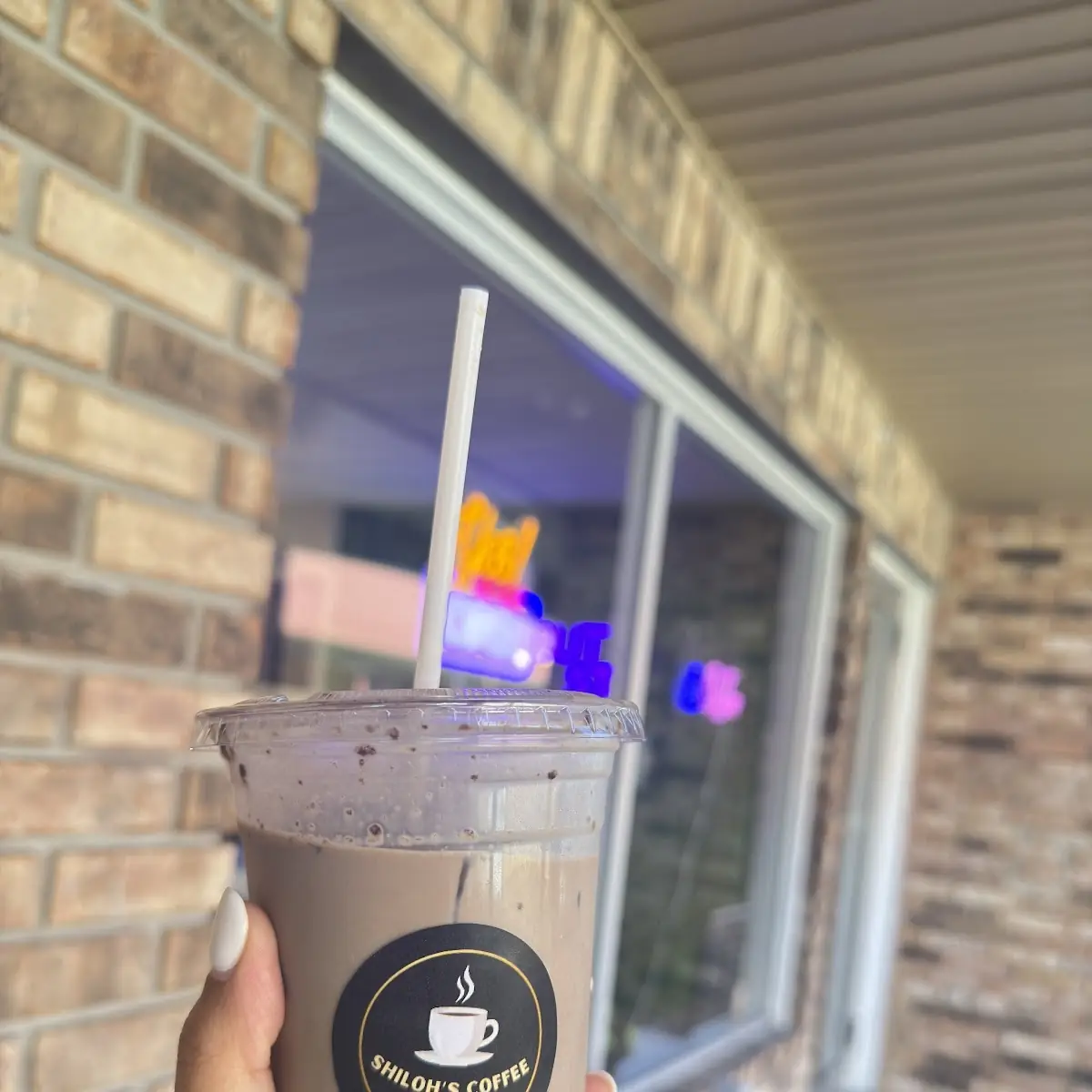 Iced Mocha with Chocolate Shavings