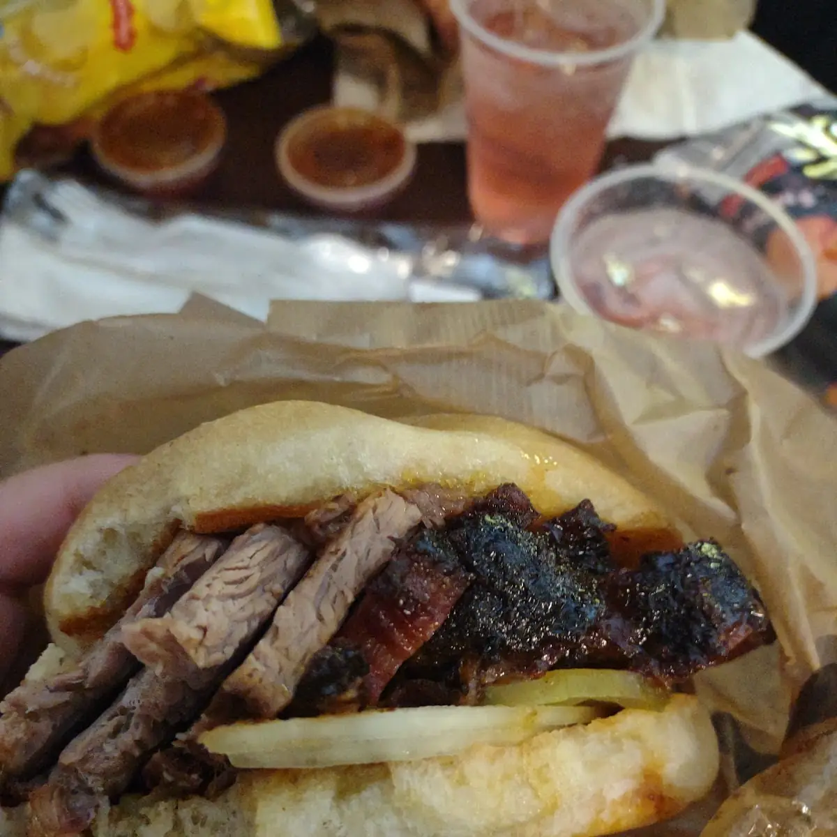 Sliced Brisket Sandwich