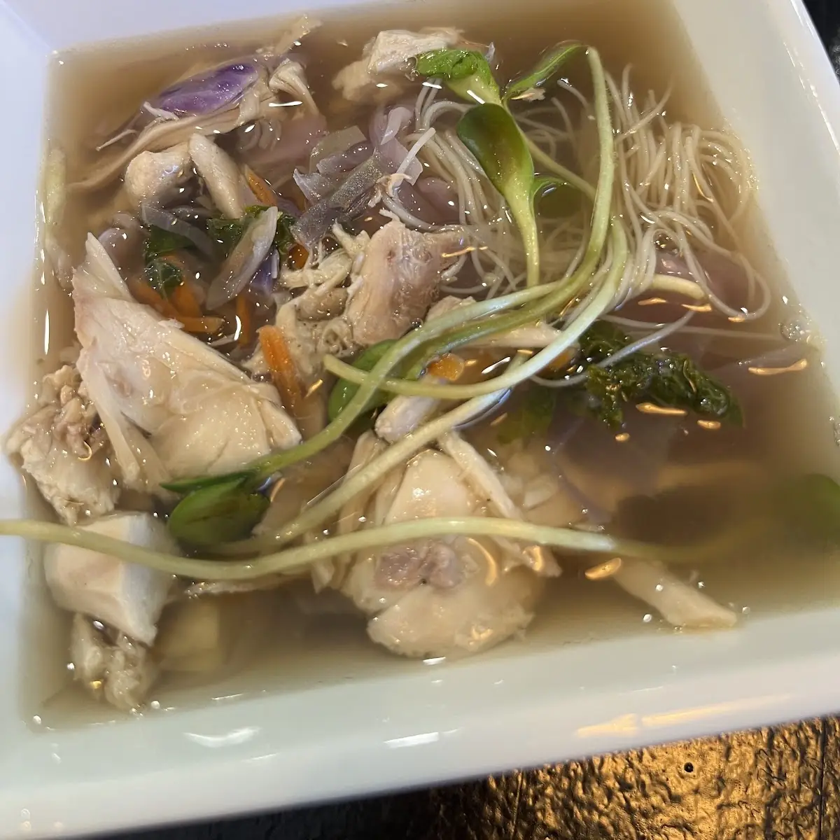 Chicken Broth Bowl with Chicken