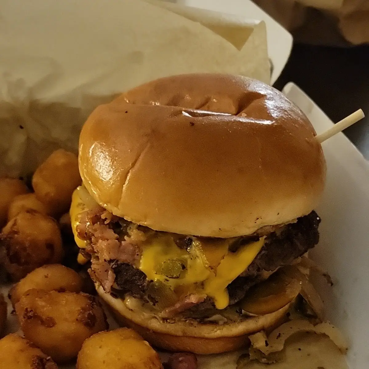 Bacon Hatch Chile Burger