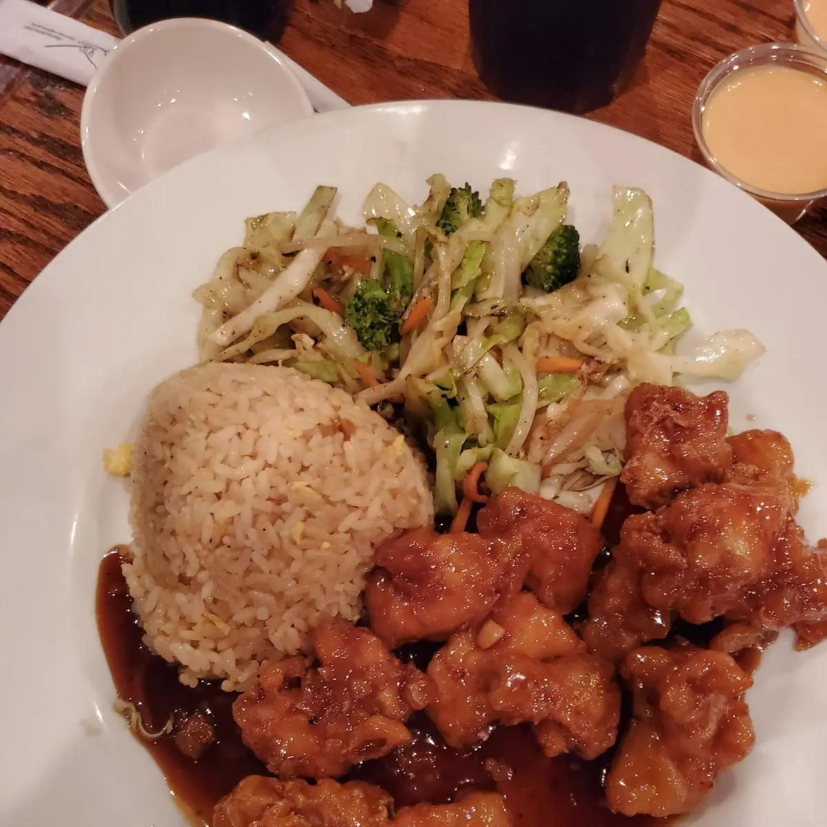 Orange Chicken with Fried Rice