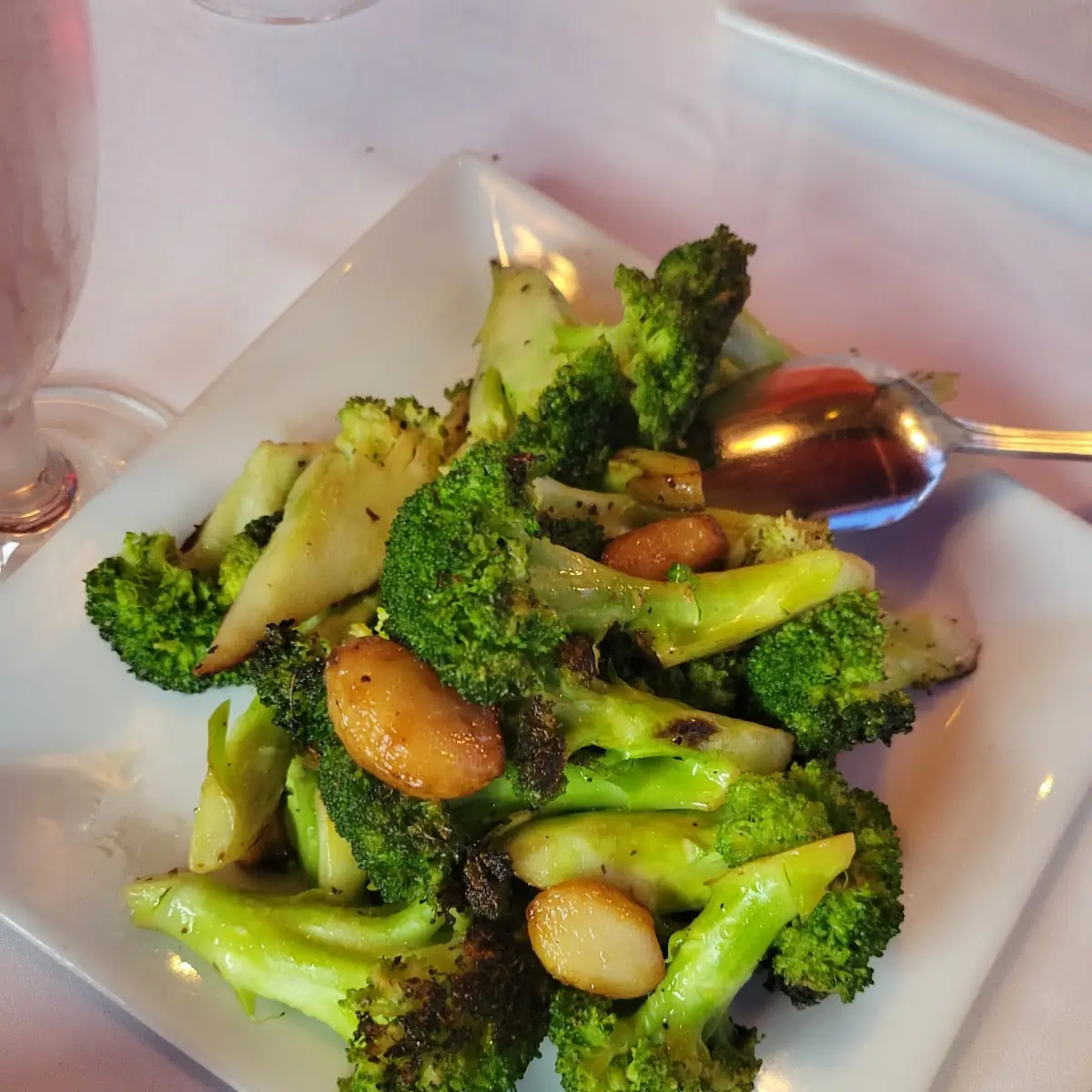 Charred Broccoli with Roasted Garlic Sauce