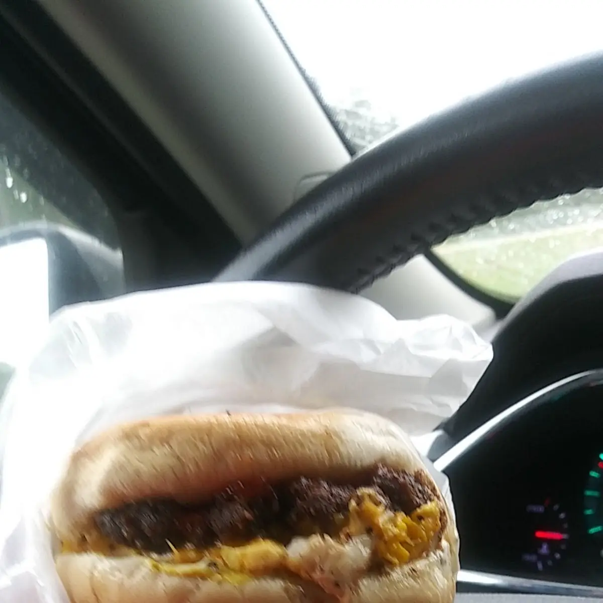 Double Cheeseburger with Egg Sandwich