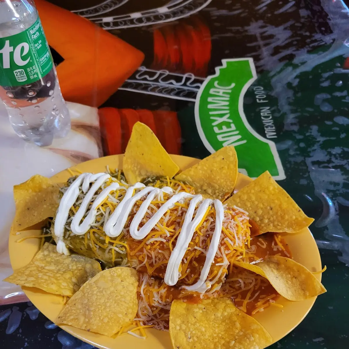 Beef Burrito Enchilada Plate