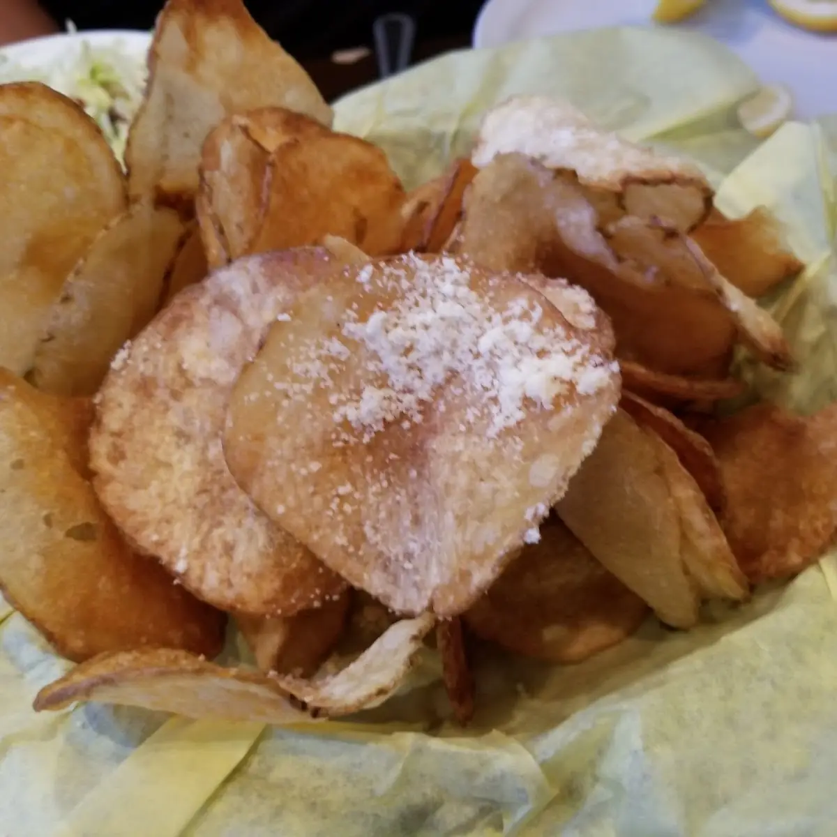 Parmesan Hand-Cut Potato Chips w Garlic Ranch