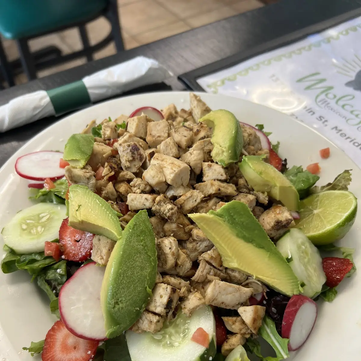 Chicken Salad w Strawberries Apples