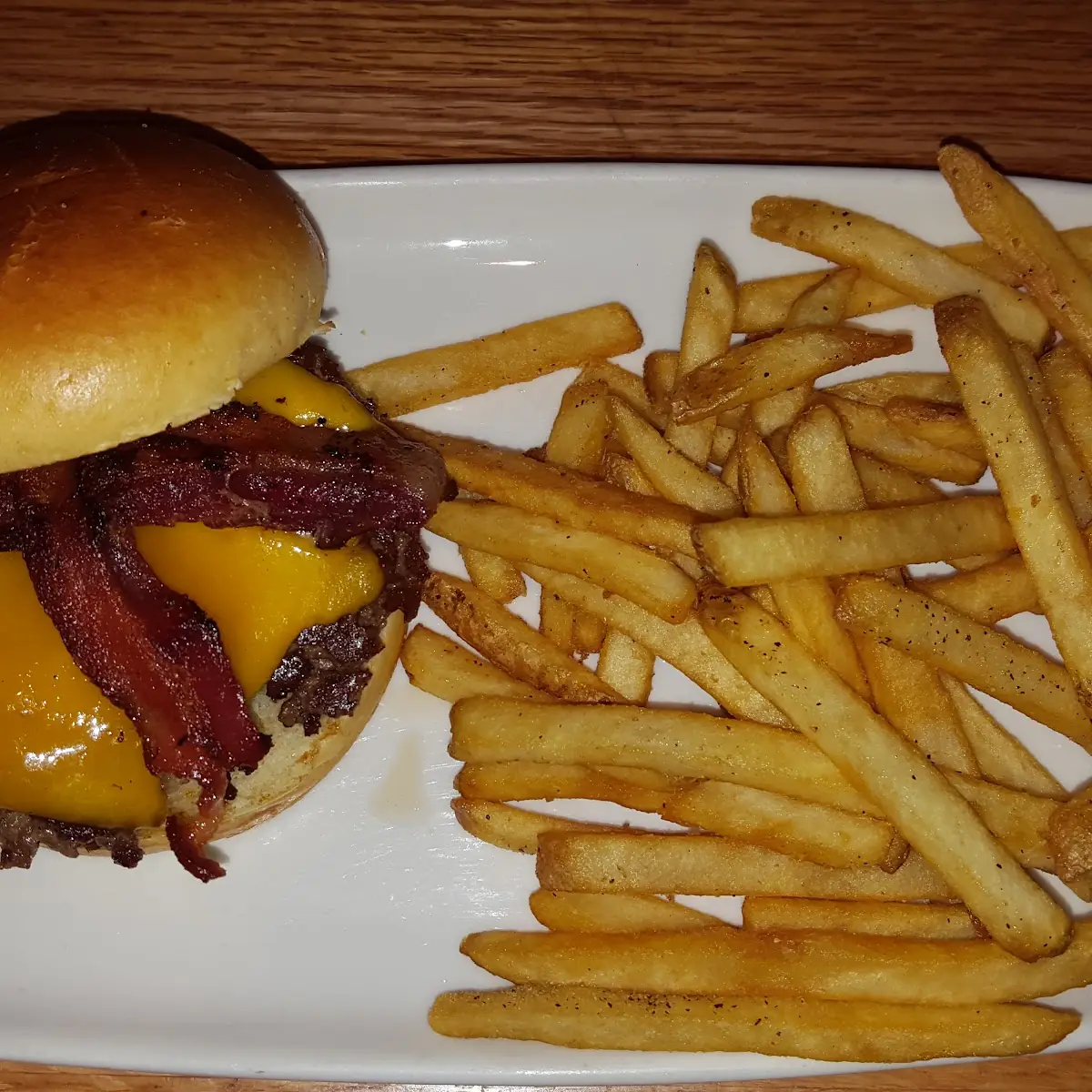 Triple Bacon Burger with Fries