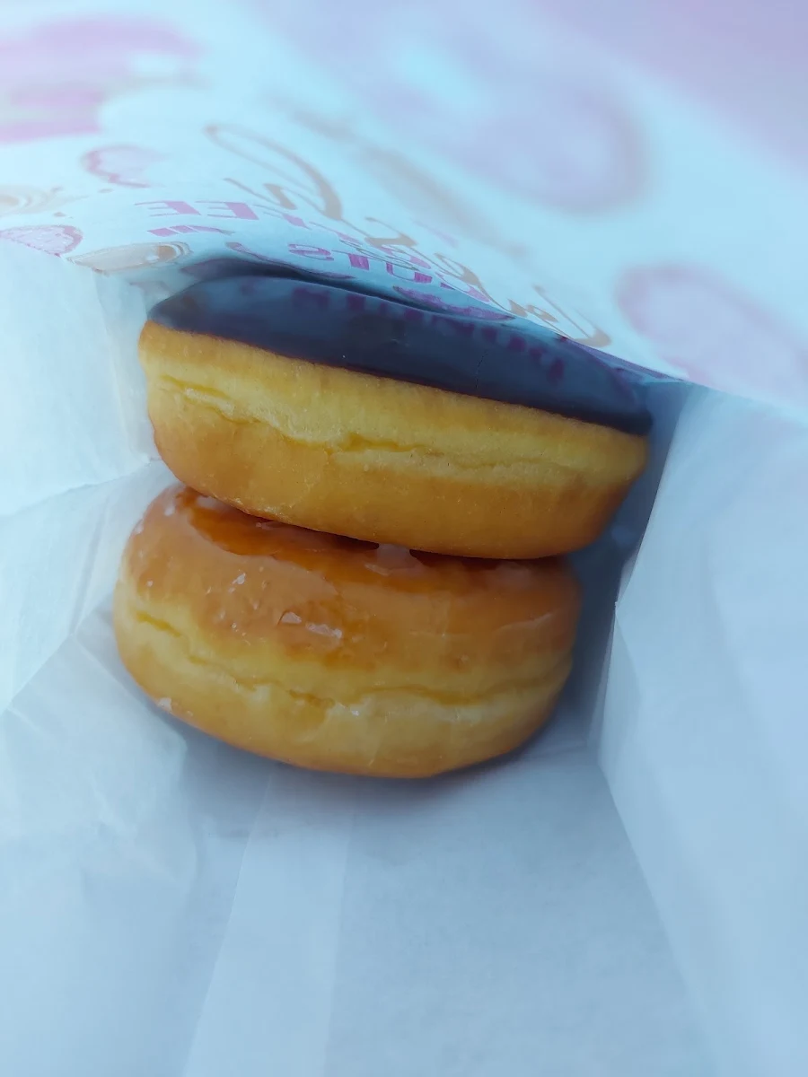 Glazed and Chocolate Glazed Donut