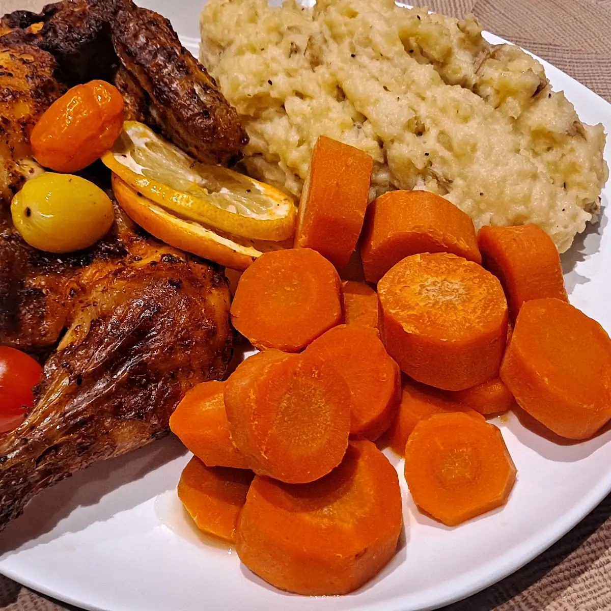 Half Roasted Chicken and Sides
