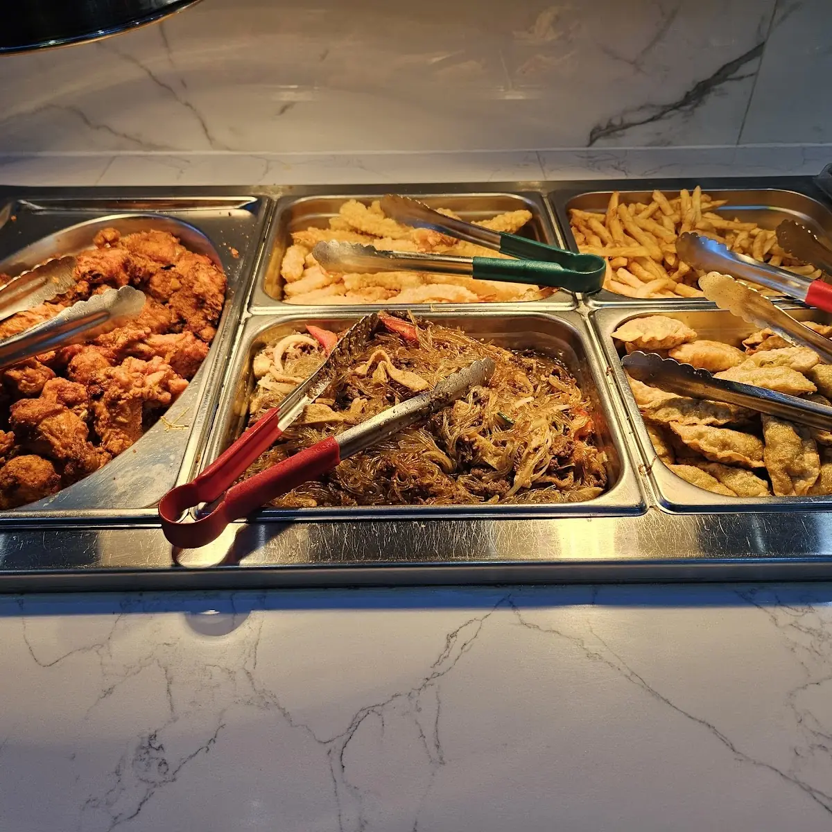 Fried Chicken and Noodles