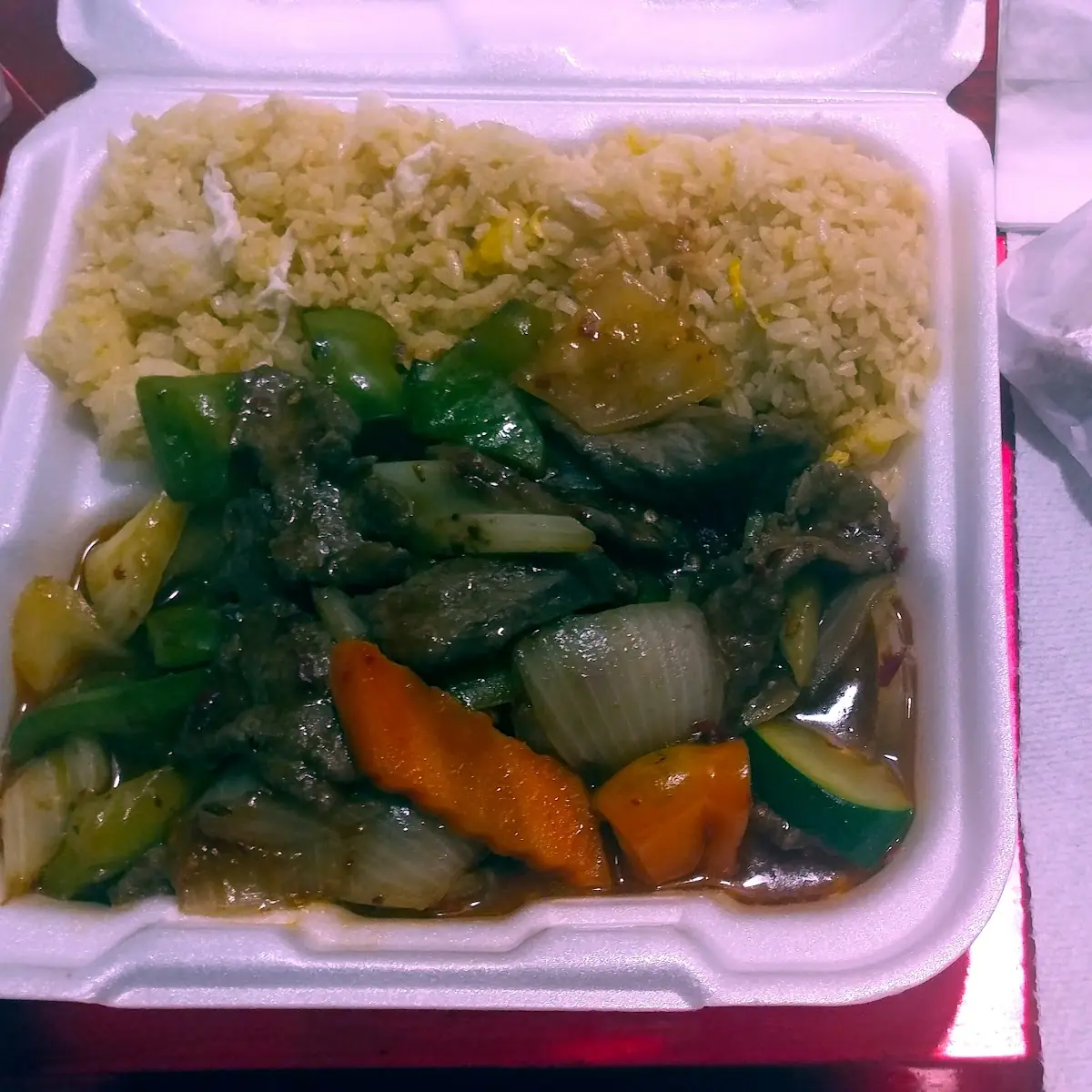 Szechuan Beef Egg Fried Rice