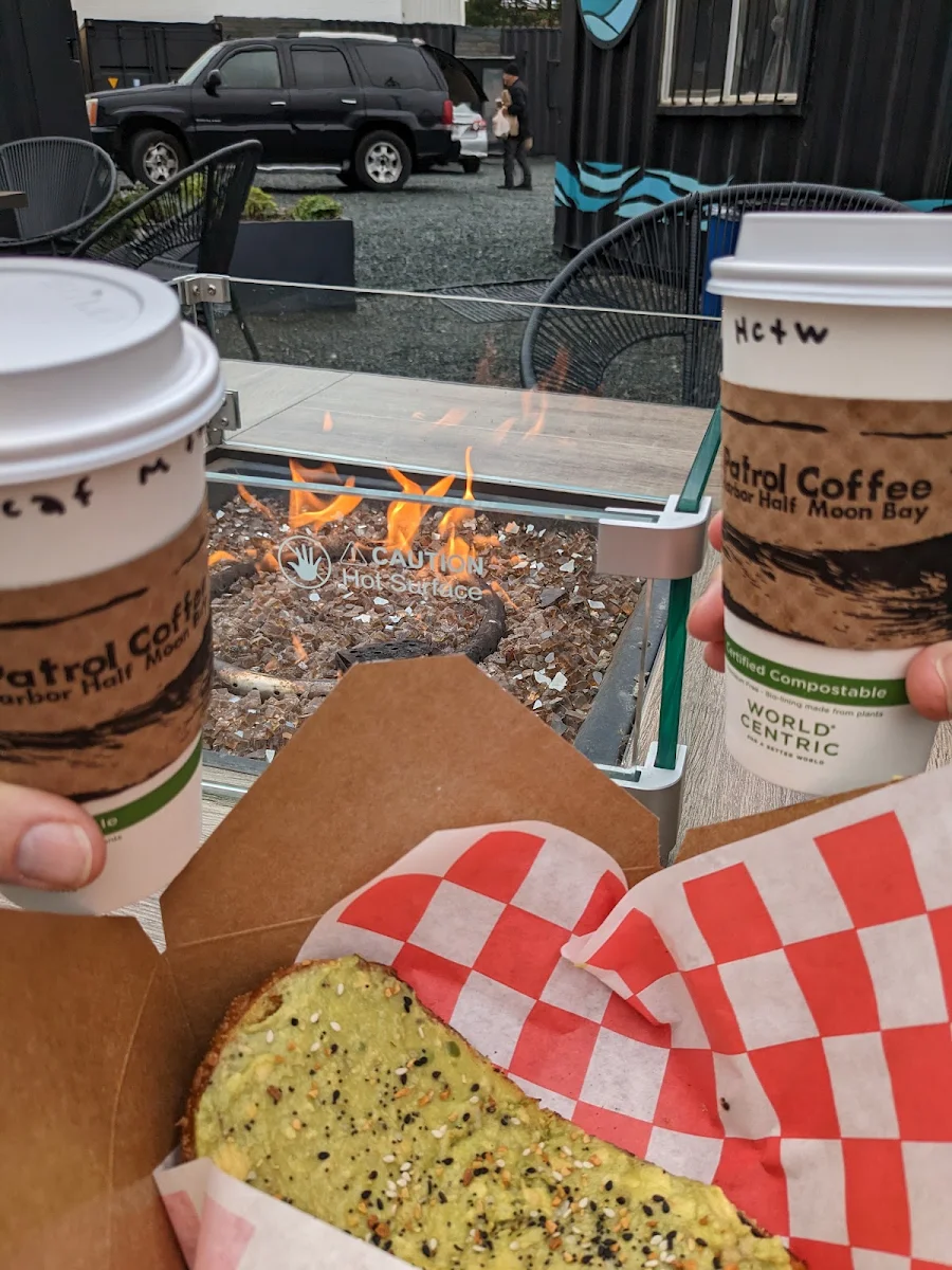Mocha Hot Chocolate and Avocado Toast