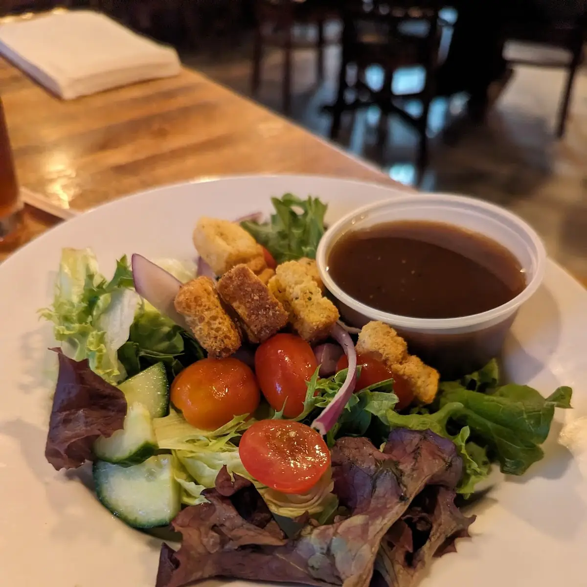 Garden Salad with Creamy Dressing