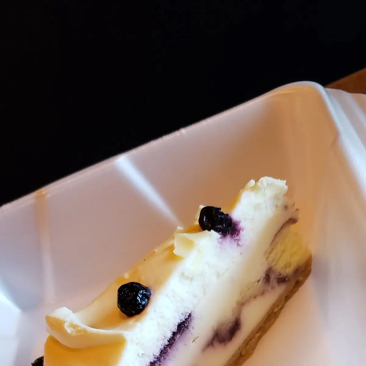 White Chocolate Lemon Blueberry Cheesecake