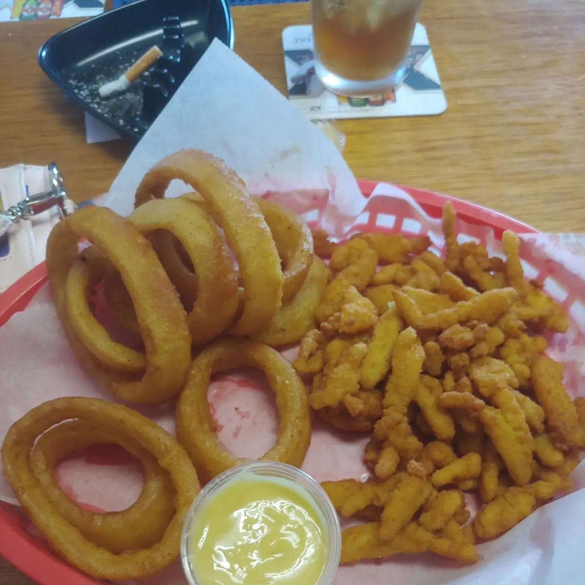 Onion Rings and Fried Clams