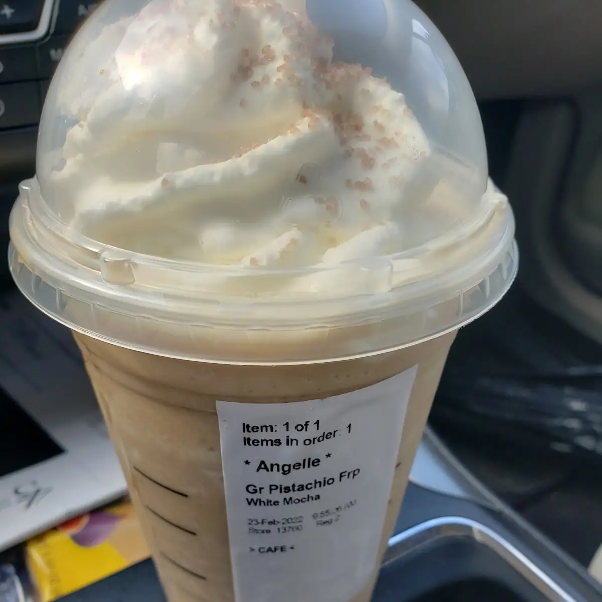 Pistachio Frappuccino Blended Beverage