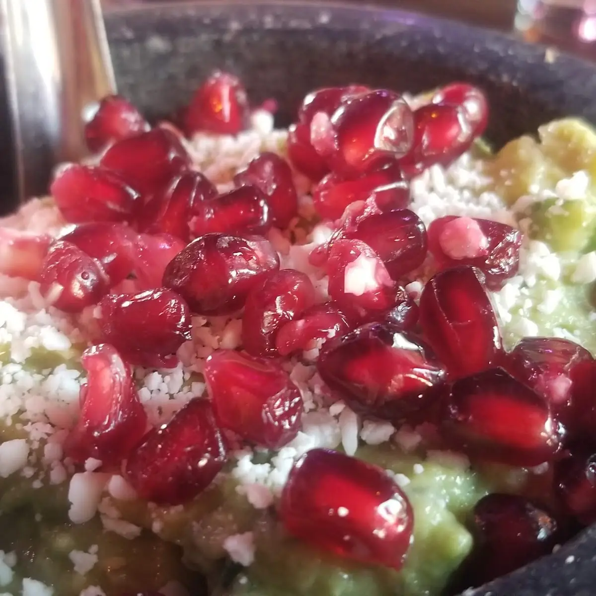 Guacamole with Pomegranate