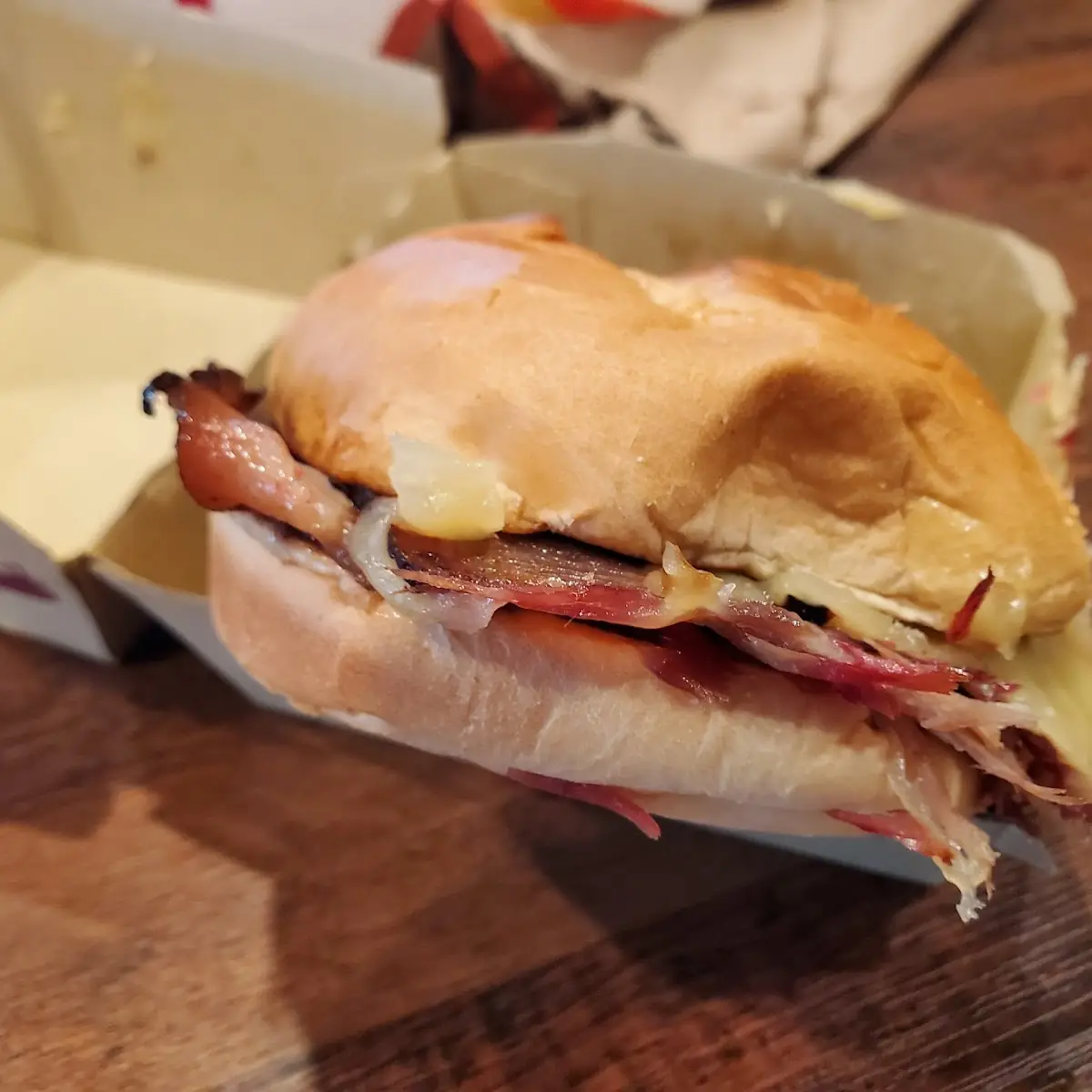 Quarter Pound Chopped Brisket Sandwich