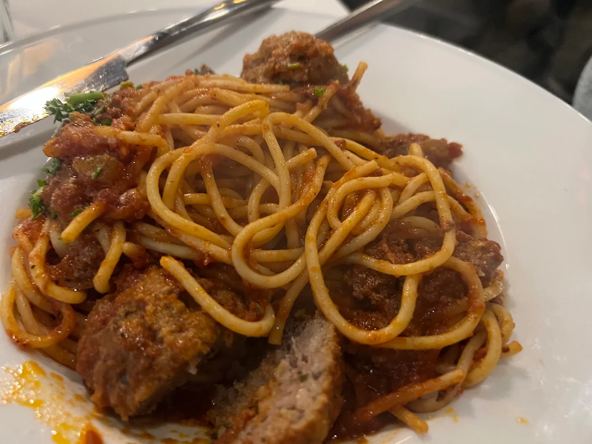Spaghetti Bolognese Pasta with Meatballs