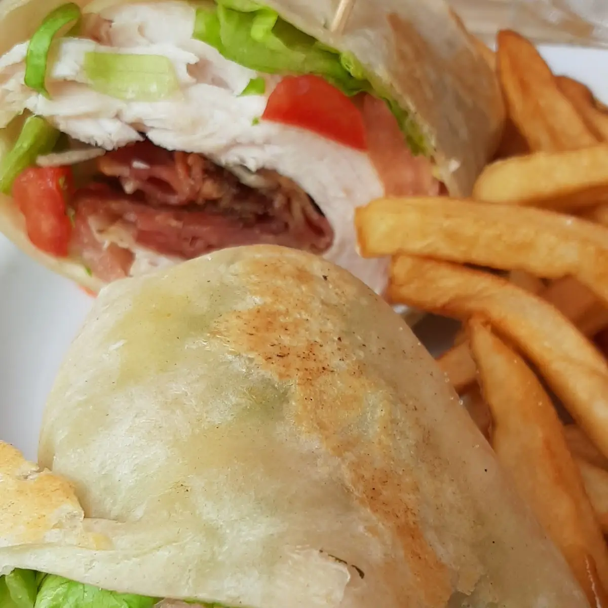 Bacon Turkey Bacon Wrap, Clancy's Restaurant and Bar