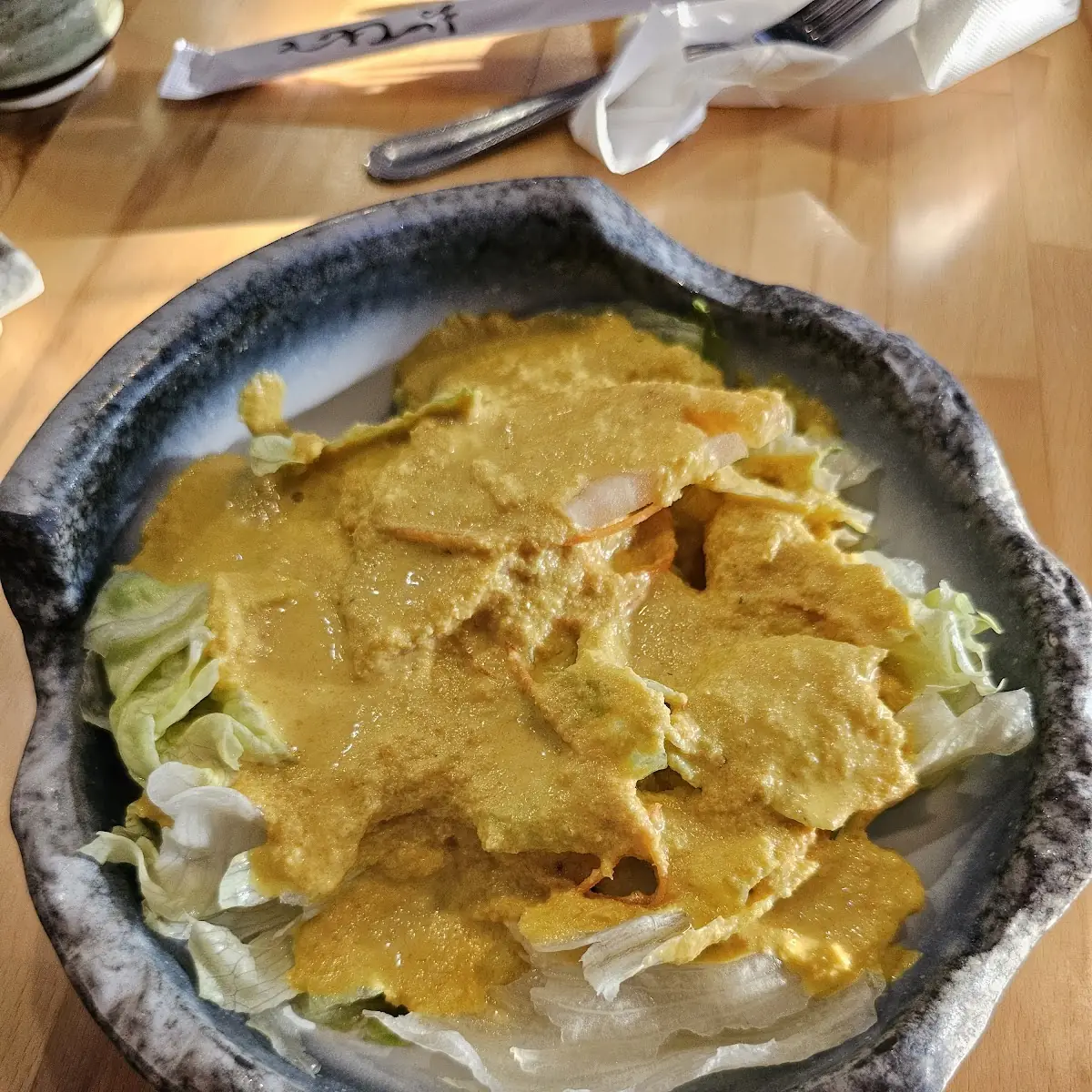 Green Salad with Ginger Dressing