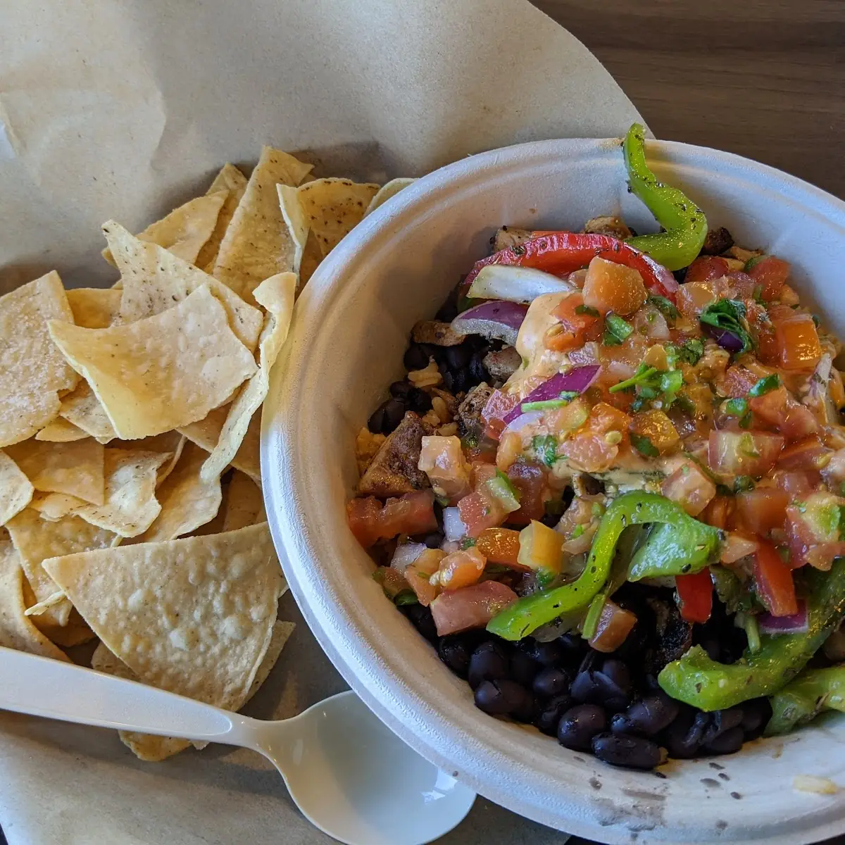 Burrito Bowl with Chips