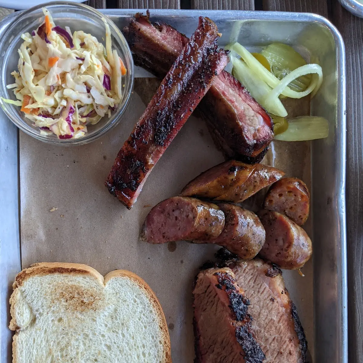 BBQ Sampler Platter with Added Turkey