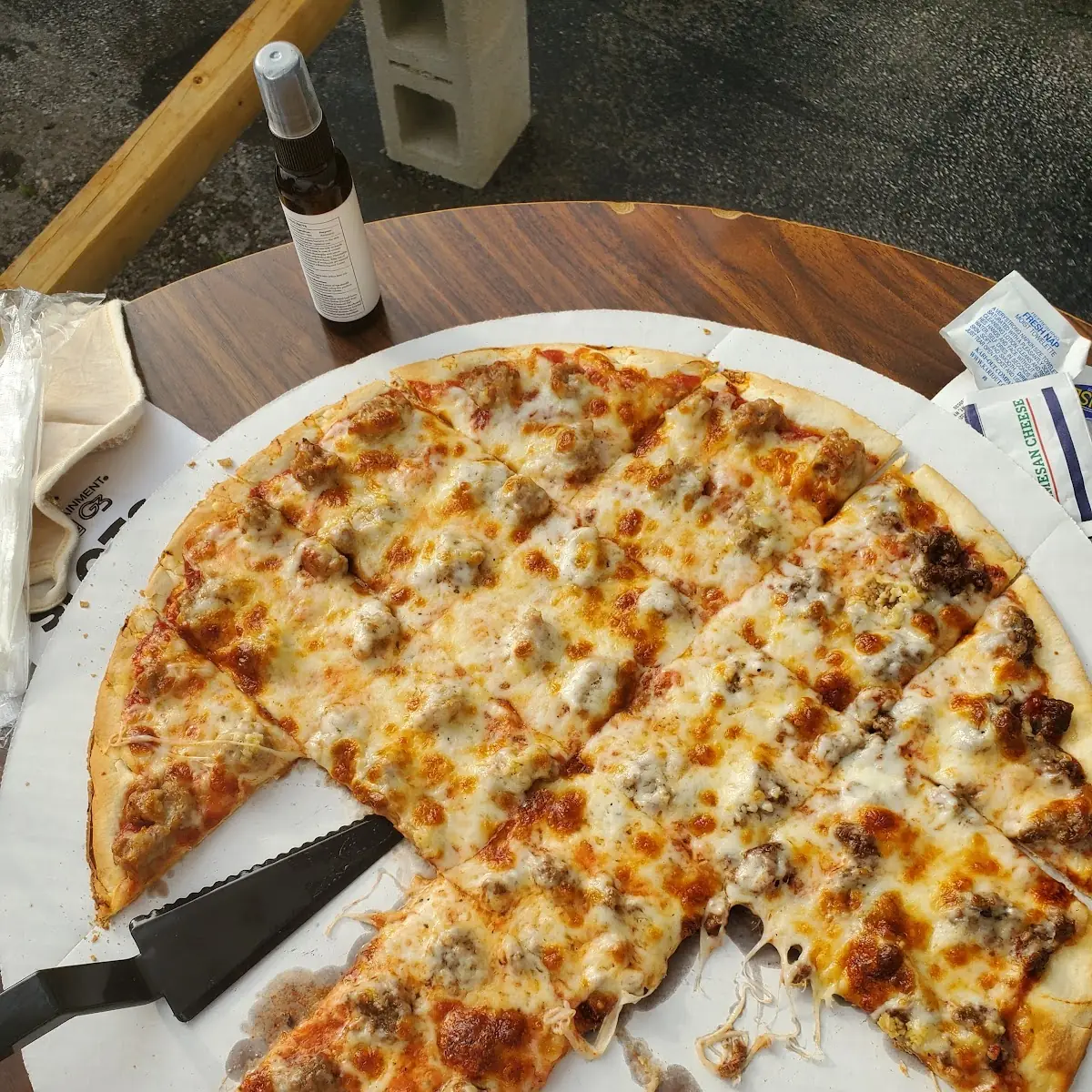Thin Crust Cheese Pizza