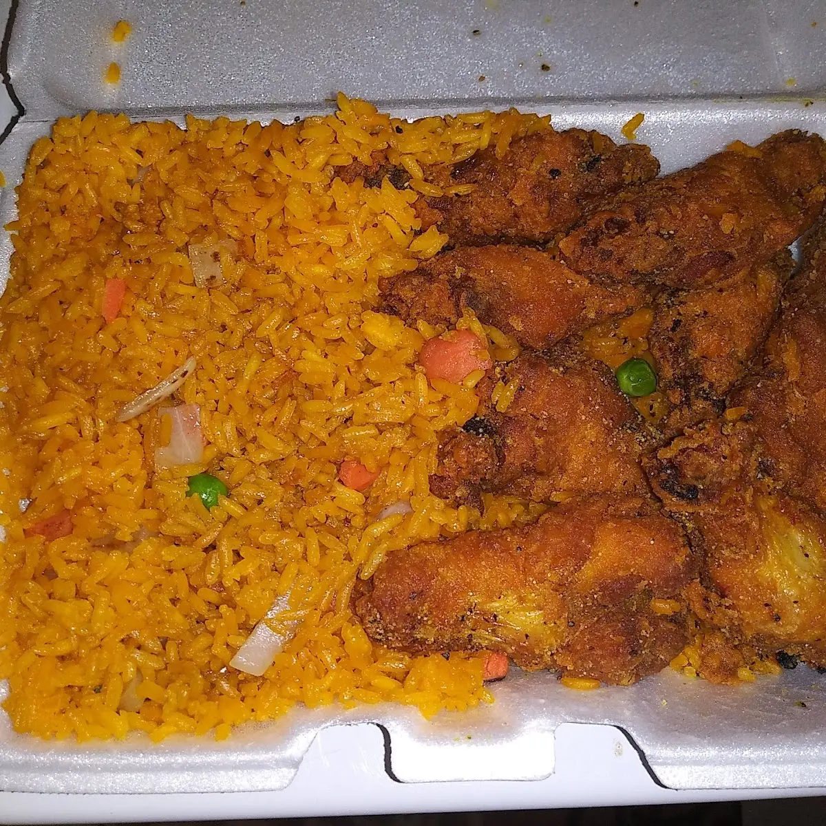 8 Piece Wings and Fried Rice