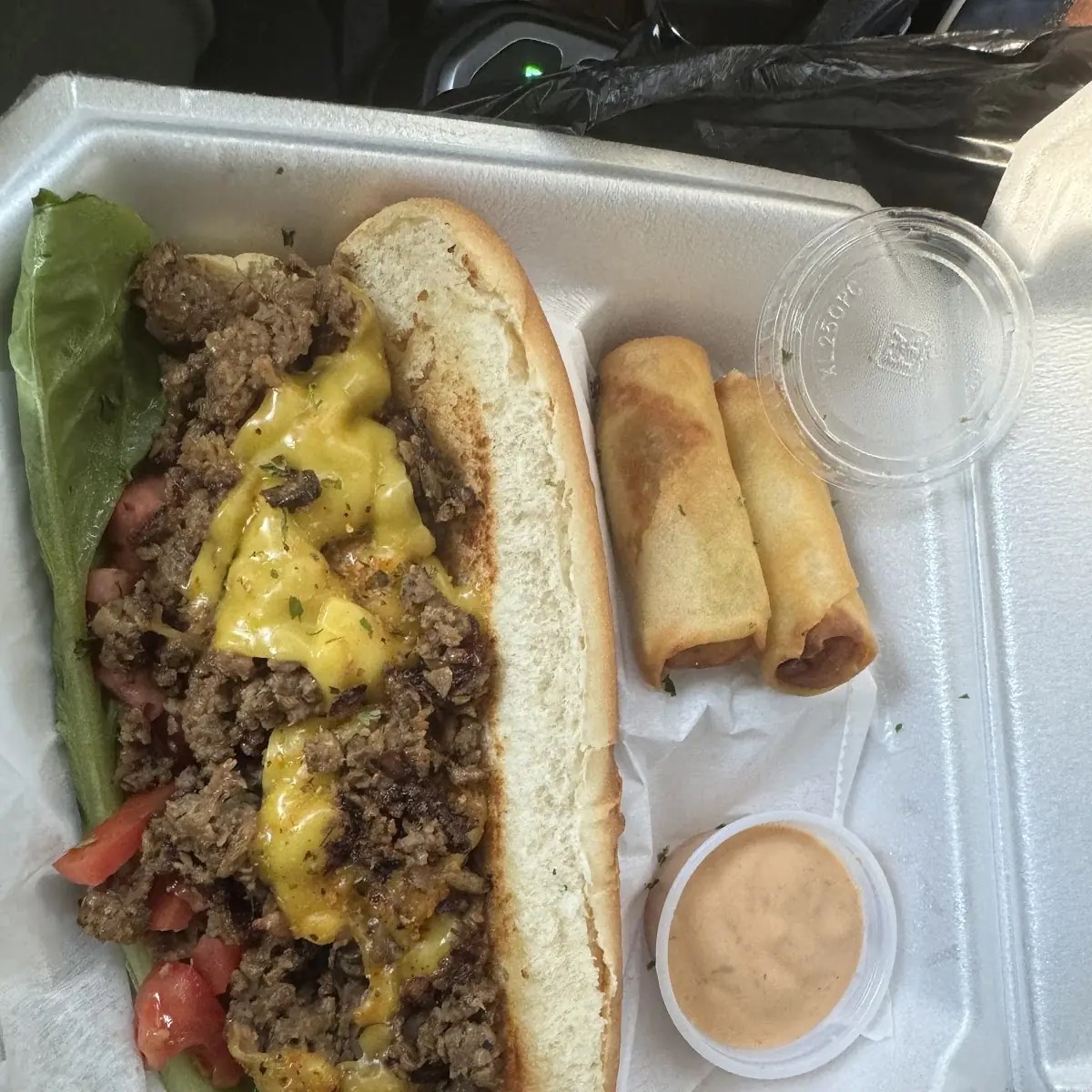 16 Philly Cheese with Side